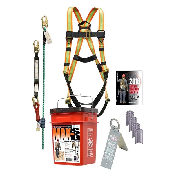 Super Anchor Safety Max-SG Bucket Kit: 50ft. Maxima Lifeline - 3203-50
