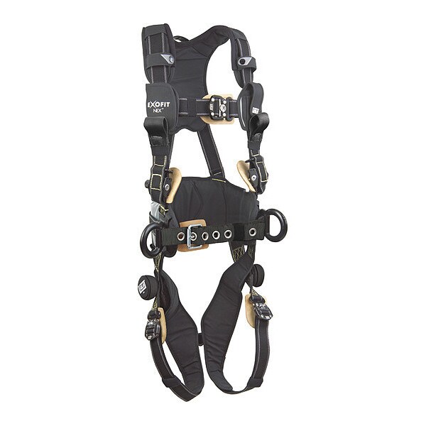 3M Dbi-Sala ExoFit NEX(TM) Arc Flash Rescue Full Body Harness, XL, 420 lb., Back, Side D-Ring - 1113323