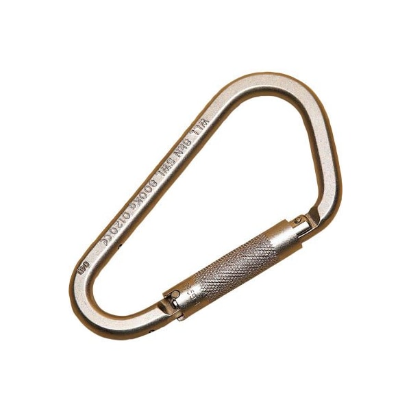 3M Dbi-Sala DBI-SALA Saflok Steel Carabiner, Fixed, 310 Cap Lbs, 2 Gate Opening - 2000300