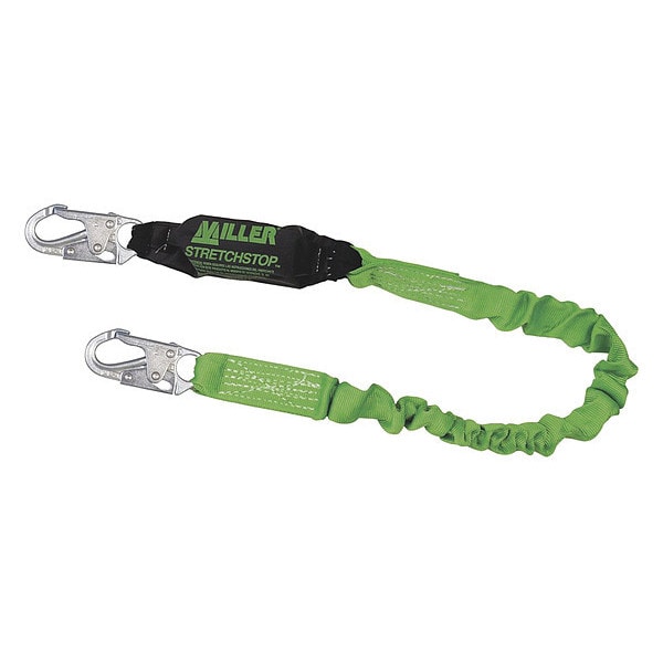 Honeywell Miller Shock Absorbing Lanyard, 6 ft., Green - 940RSS-RL-Z7/6FTGN