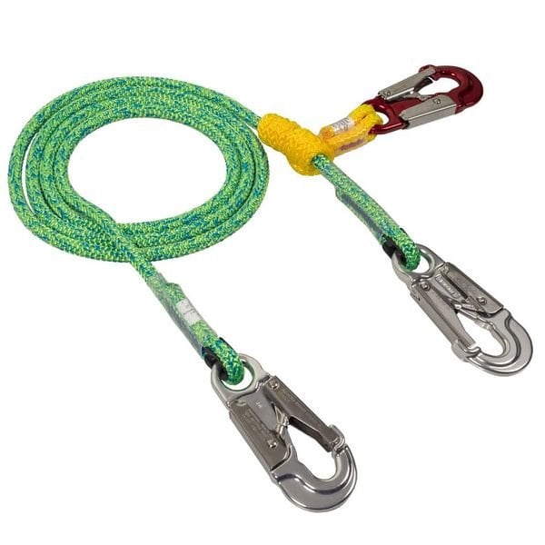 Rope Logic Grizzly Spliced 2 in 1 Lanyard Lightning Green 1/2 in. x 10 ft. - 33301