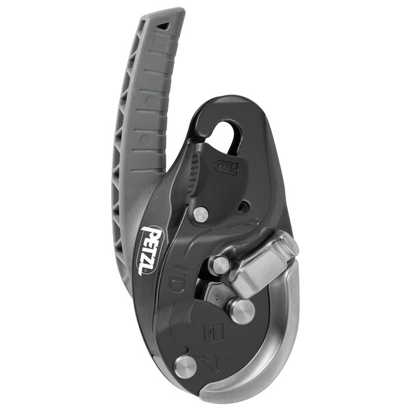 Petzl ID EVAC descender for lowering from an anchor, ANSI And NFPA, Black - D020CA01