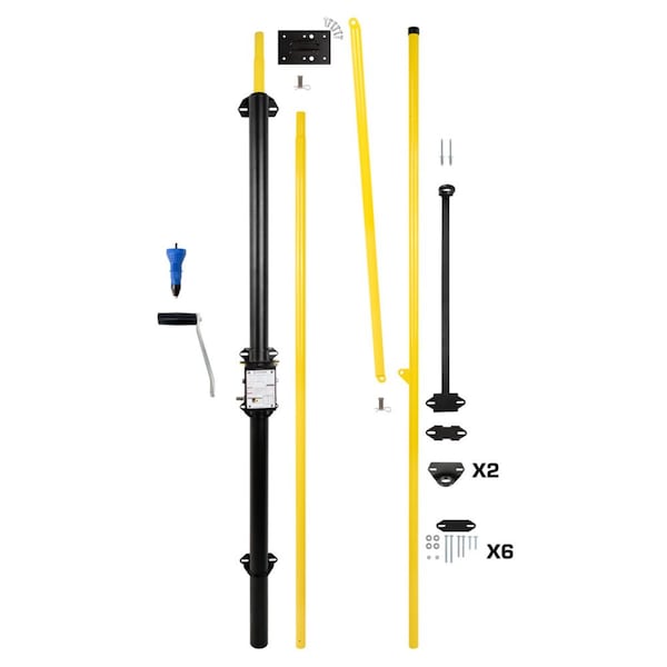 Safewaze 20' to 27' Belmont Safety Hatch System with Flat Brackets - 023-12155