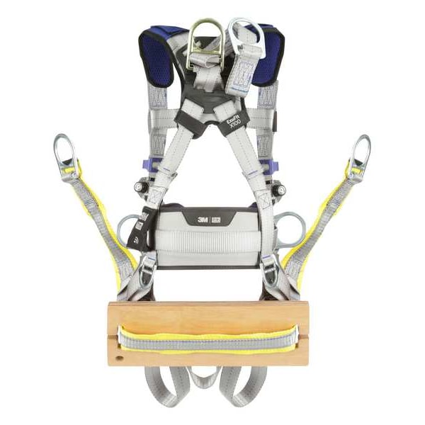 3M Dbi-Sala ExoFit(TM) X100 Fall Protection Harness, M, 420 lb, Mating Chest/ Tongue Leg Buckles - 1401146
