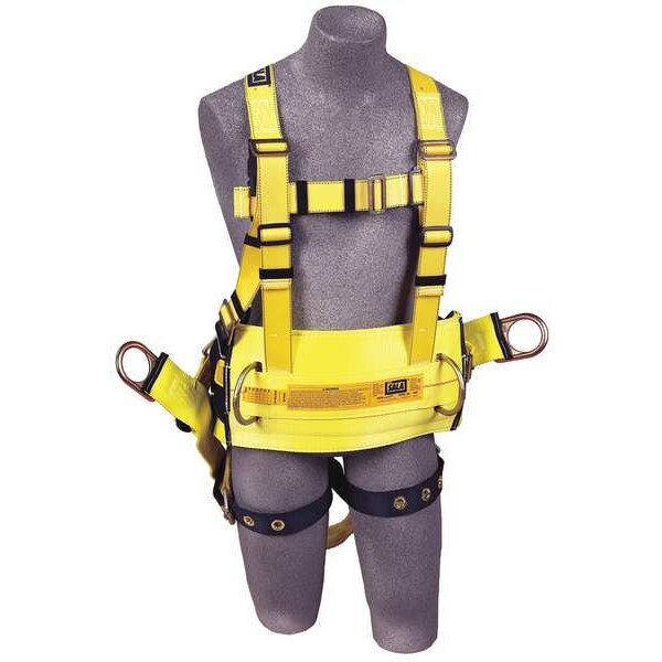 3M Dbi-Sala Delta(TM) Full Body Harness, L, 420 lb., Mating Chest/ Tongue Leg Buckles - 1106106
