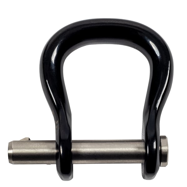 Notch Quickie Shackle, 2.48 in Length, 1.14 in Gate Opening, Steel, Black - 99706