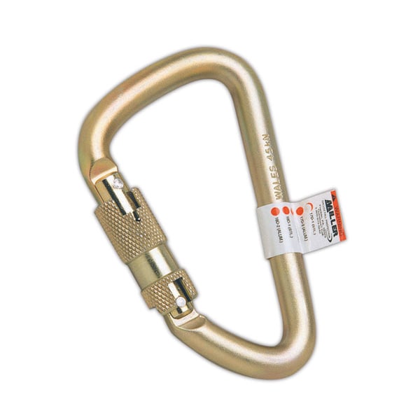 Honeywell Miller Miller Steel Twist-Lock Carabiner,  - 17D-1/