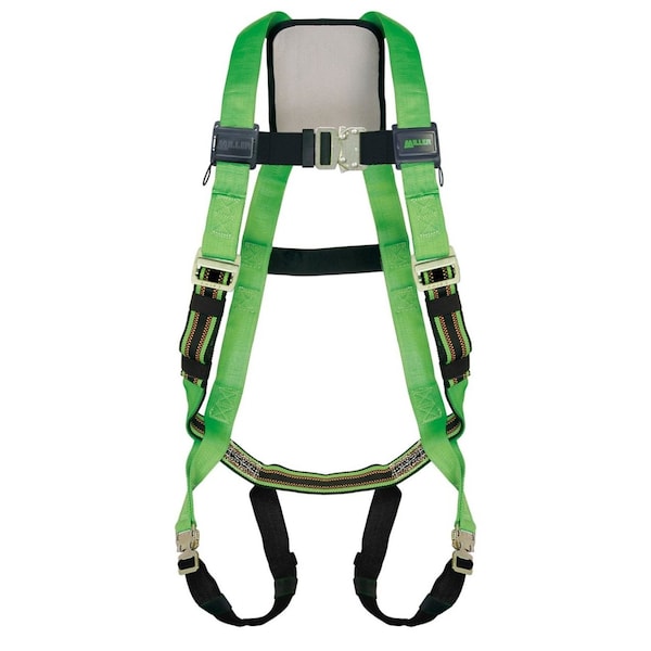 Honeywell Miller Miller Duraflex Python(R) Ultra Full Body Harness, S/M, 400 lb., Quick-Connect Chest/ Back D-Ring - P950QC/S/MGN