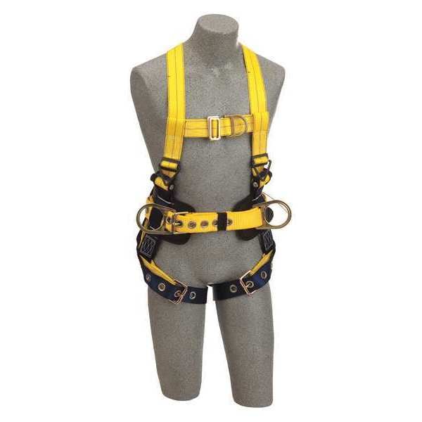 3M Dbi-Sala Delta(TM) Full Body Harness, 3XL, 420 lb., Back, Front, Side D-Ring - 1107808