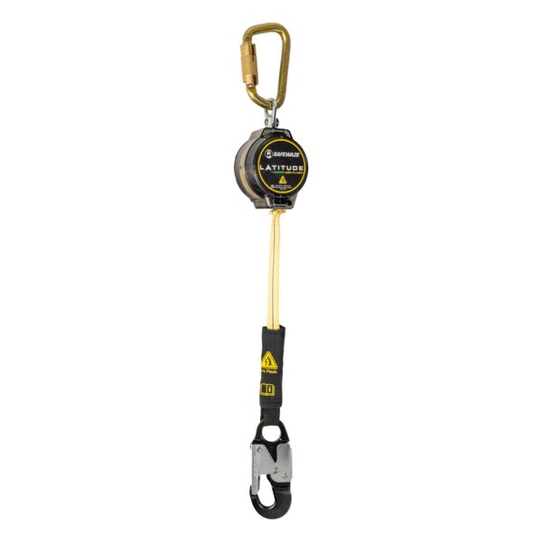 Safewaze Latitude Pro Arc Flash 7ft Single Web SRL: Steel Carabiner, Alu Snap Hook - 020-5202