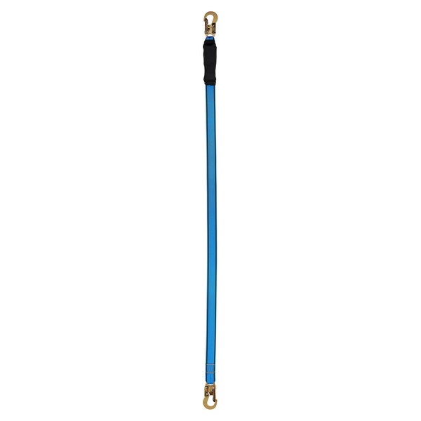 Tractel Shock Absorbing Lanyard, 6 ft., Blue and Black - C006K