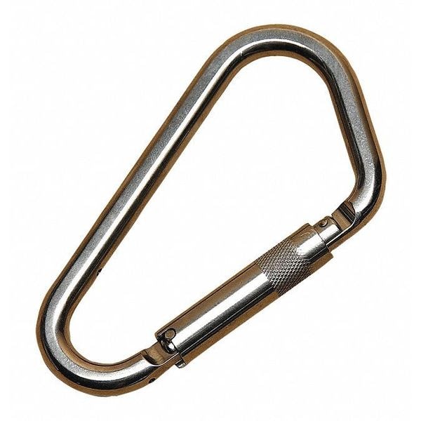 3M Dbi-Sala Carabiner, Self-Closing, Offset-D, LSB2-01-R3 Length, 2" Gate Opening, Stainless Steel, Silver - 2000301