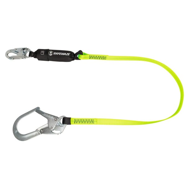 Safewaze PRO 6' Energy Absorbing Lanyard: Rebar Hook - FS565