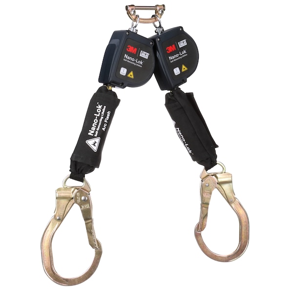 3M Dbi-Sala Self-Retracting Lifeline, 420 lb Weight Capacity, Black - 3100585