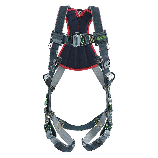 Honeywell Miller Revolution(R) Arc-Flash Rated Full Body Harness, S/M, 400 lb., Quick-Connect Chest/ SIde D-Ring - RKNARRL-QC/S/MBK