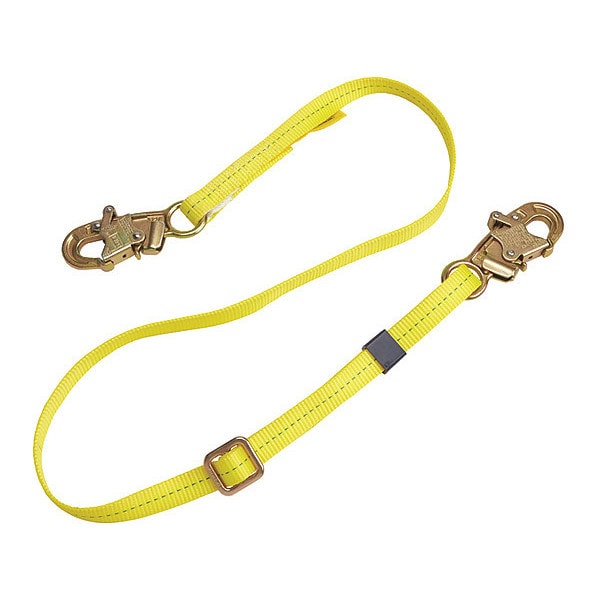 3M Dbi-Sala Adjustable Web Lanyard, 3 ft., Yellow - 1231011