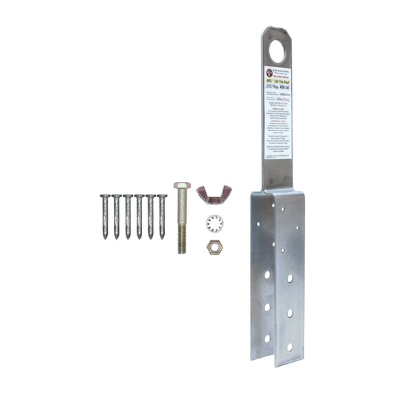 Super Anchor Safety ARS Tile Roof Fall Arrest Anchor (Single Pack) 14ga. sst w/ Fastener Pack. - 2821