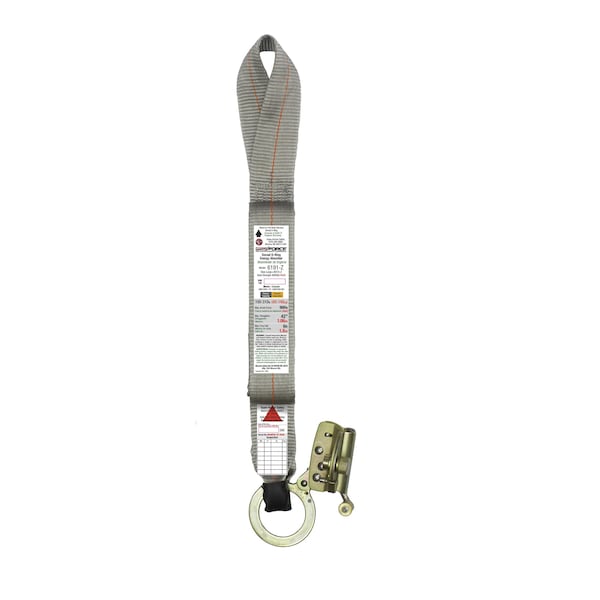 Super Anchor Safety ANSI Z359.13 Ultra-Lite Energy Absorber A-End Dee-Loop B-End Fall Arrester Zinc 4015-Z. - 6191-Z