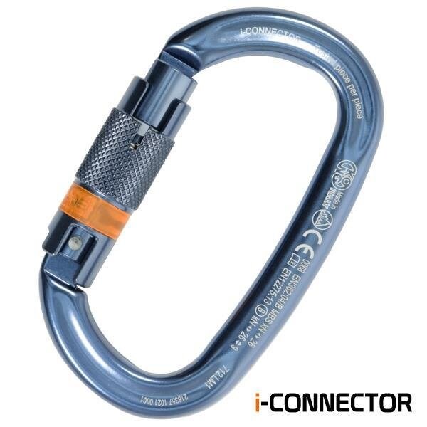 Kong Usa Oval, 110 mm Length, 21 mm Gate Opening, Aluminum Alloy, Titanium - 712LM1FFFKK