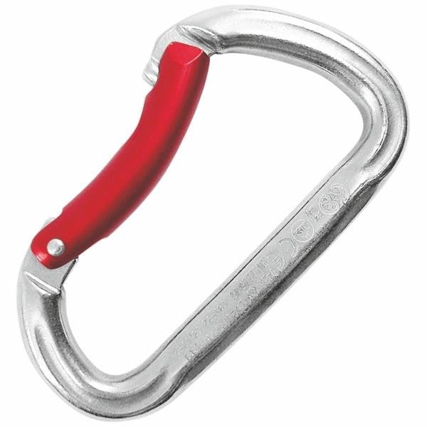 Kong Usa Asymmetric, 99 mm Length, 19 mm Gate Opening, Stainless steel, Polished/Red - 524I10PR0KK