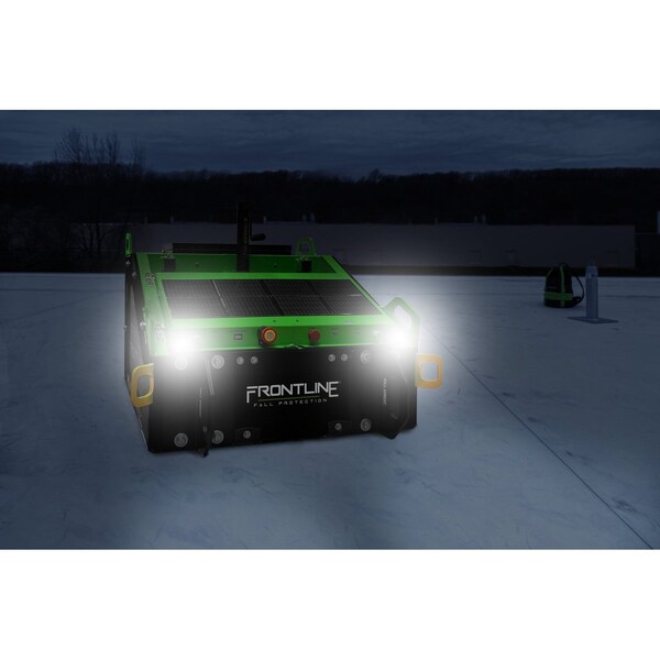 Frontline Commando Tank Non-Penetrating Fall Protection Cart with Solar Pannel - CMT04-SLR