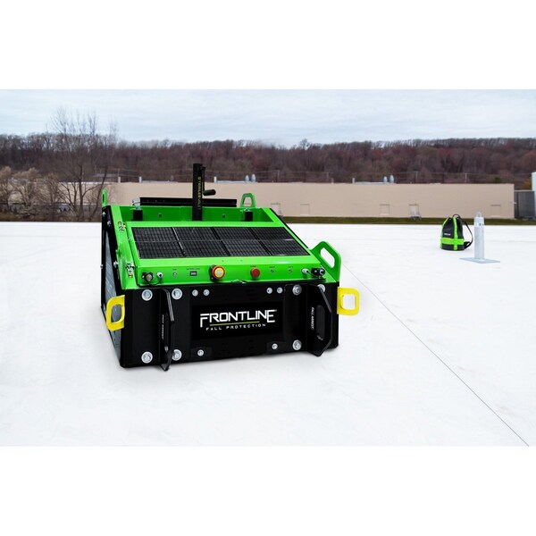 Frontline Commando Tank Non-Penetrating Fall Protection Cart with Solar Pannel - CMT04-SLR