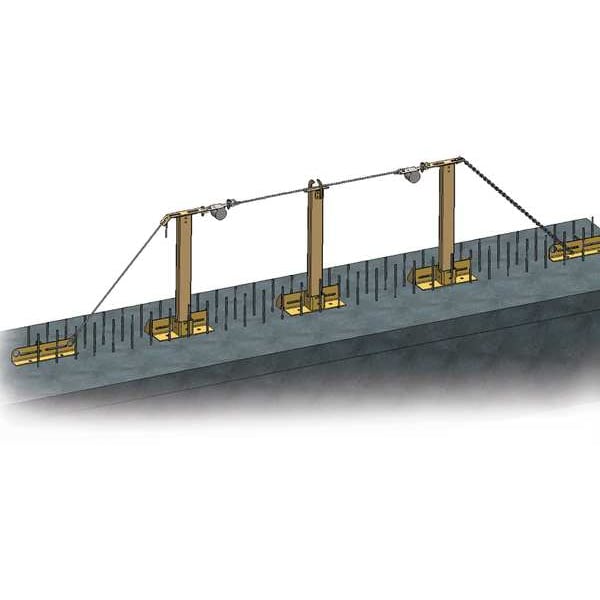 Honeywell Miller Temporary Horizontal Lifeline, 180 ft, 310 lb Weight Capacity - SGC/180FT