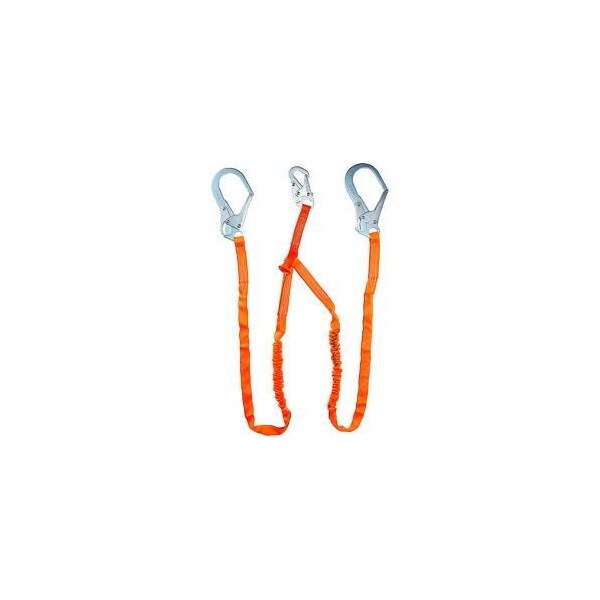 Honeywell North Miller Titan II 6'L Shock Absorbing Lanyard, Double Leg, T5122Z76FTAF - T5122-Z7/6FTAF
