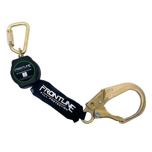 Frontline Aramid Fiber Web Single Leg 6 ft SRL with Steel Rebar Hook End - RPA061R