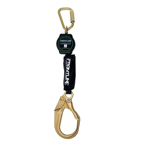 Frontline Aramid Fiber Web Single Leg 6 ft SRL with Steel Rebar Hook End - RPA061R