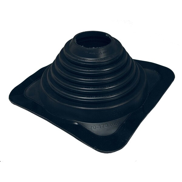 Super Anchor Safety Master Flash 10"x10" Black EPDM for 3"o.d & 4.5"o.d. CRA Risers - 2050