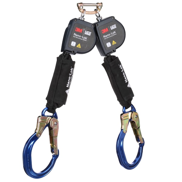 3M Dbi-Sala Self-Retracting Lifeline, 420 lb Weight Capacity, Black - 3100588