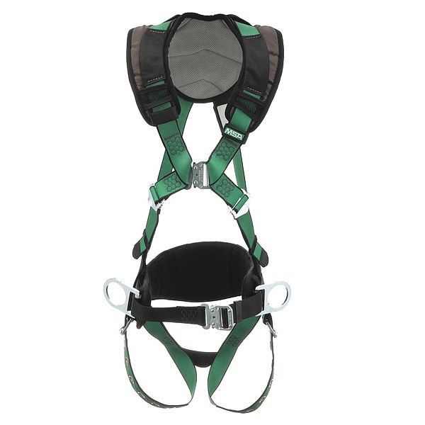 Msa Safety V-FORM(TM) Safety Harness Fall Protection Harness, 2XL, 310 lb, Not Applicable Chest/ - 10206167