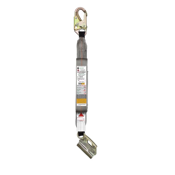 Super Anchor Safety ANSI Z359.13 Energy Absorber A-End Snaphook B-End Integral Adjuster Rope Grab 4015-M. - 3004