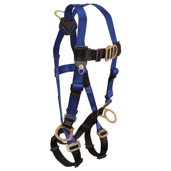 Condor Condor Full Body Harness, S/M, 425 lb., Mating Chest/ Mating Leg Buckles, Back, Chest, Hips D-Ring - 45J279