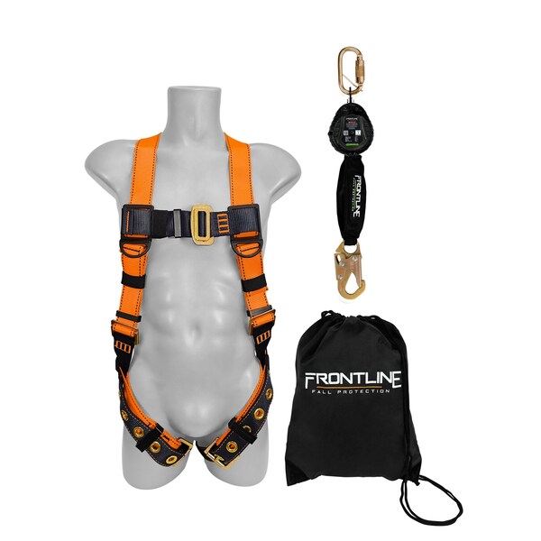 Frontline Combat Compliance Kit - Harness, 6' SRL and Drawstring Bag - K100-RPW061S