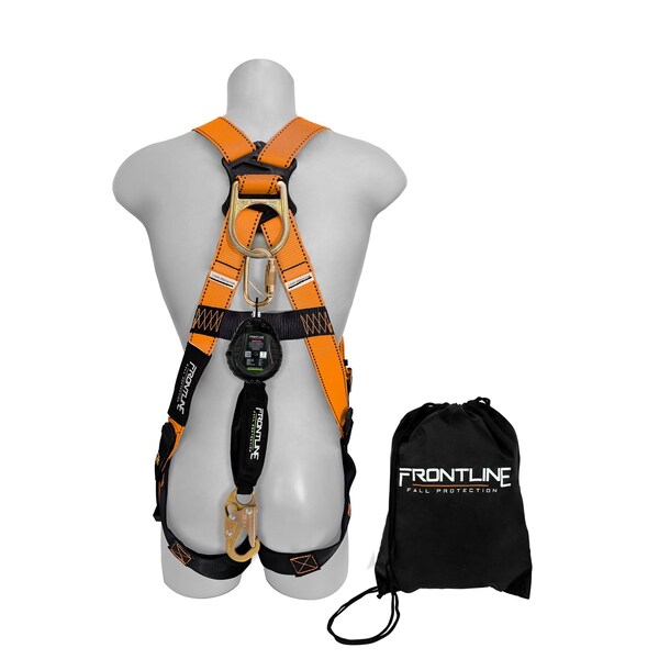 Frontline Combat Compliance Kit - Harness, 6' SRL and Drawstring Bag - K100-RPW061S
