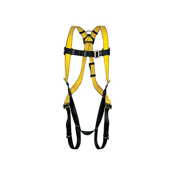 Lastplay Workman Qwik-Fit Unisex Polyester Safety Harness, Extra Large - Yellow - LA1492899
