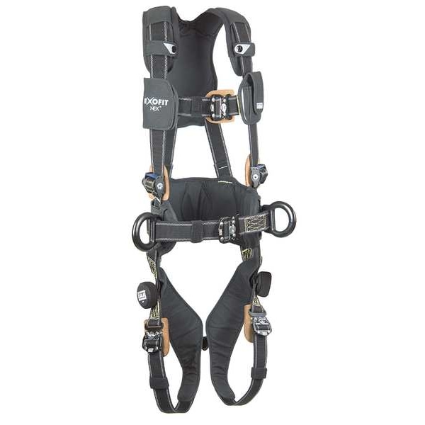 3M Dbi-Sala ExoFit NEX(TM) Full Body Harness, M, 420 lb., Quick-Connect Chest/ Quick-Connect Leg Buckles - 1113316