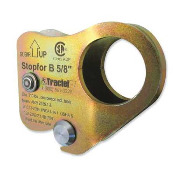 Tractel Rope Grab, For Rope Size 5/8", Steel - WB58