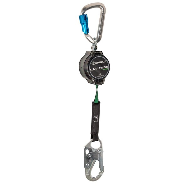 Safewaze Latitude Pro 7ft Single Web SRL: Alu Carabiner, Snap Hook - 018-5012