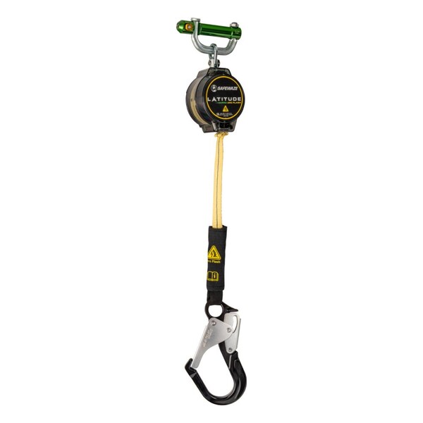 Safewaze Latitude Pro Arc Flash 7ft Single Web SRL: 9013 BWB, Alu Rebar Hook - 020-5207