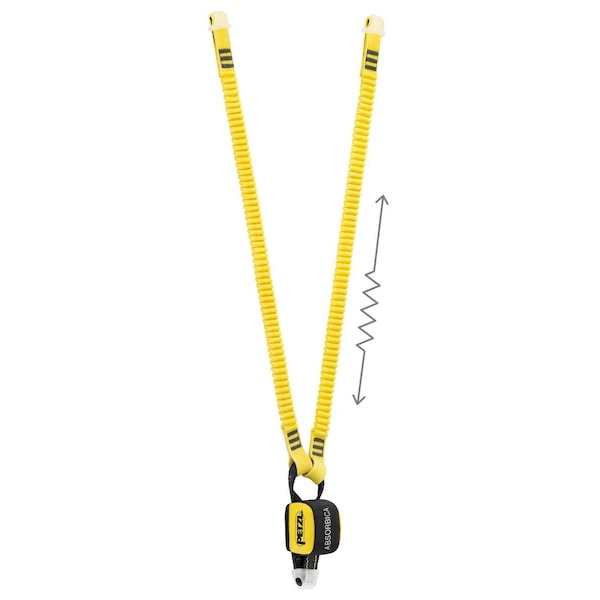 Petzl Double Lanyard w/Energy Absorber, 150 cm - L014AB01