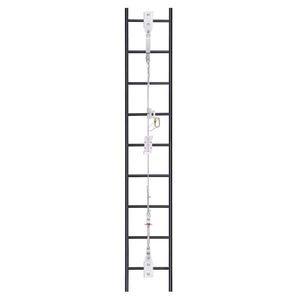 Safe Climber 30 ft. Stainless Steel Cable Wire Fall Arrest Ladder Safety System - PN7000(30FT)-SK