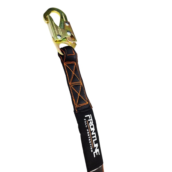 Frontline Combat 6' Single Leg Rebar Hook End Lanyard with Internal Shock Absorber - LIS61R