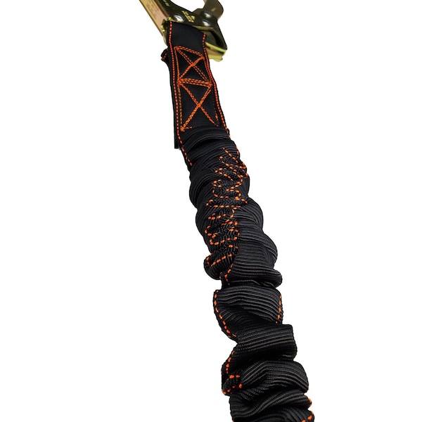 Frontline Combat 6' Single Leg Rebar Hook End Lanyard with Internal Shock Absorber - LIS61R