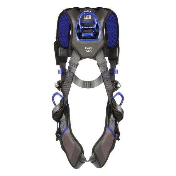 3M Dbi-Sala ExoFit(TM) X300 Fall Protection Harness, 2XL, 420 lb, Quick-Connect Chest/ Tongue Leg Buckles - 1113424