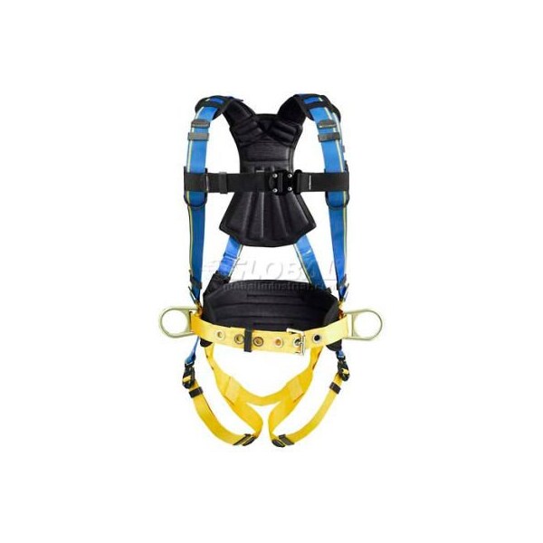 Werner Ladder - Fall Protection Werner Blue Armor Construction Harness, Quick-Connect Buckle, XL - H133104