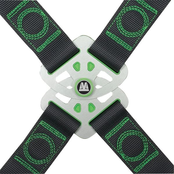 Honeywell Miller Revolution(R) Full Body Harness, L/XL, 400 lb., Quick-Connect Chest/ Quick-Connect Leg Buckles - RDT-QC-DP/UBK