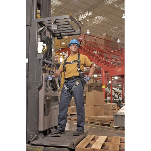 Honeywell Miller Revolution(R) Full Body Harness, L/XL, 400 lb., Quick-Connect Chest/ Quick-Connect Leg Buckles - RDT-QC-DP/UBK